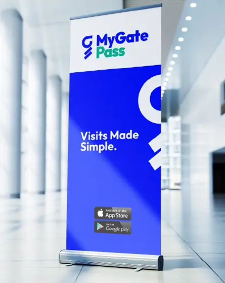 MyGatePass app on iPhone for visitor check-in in Dubai